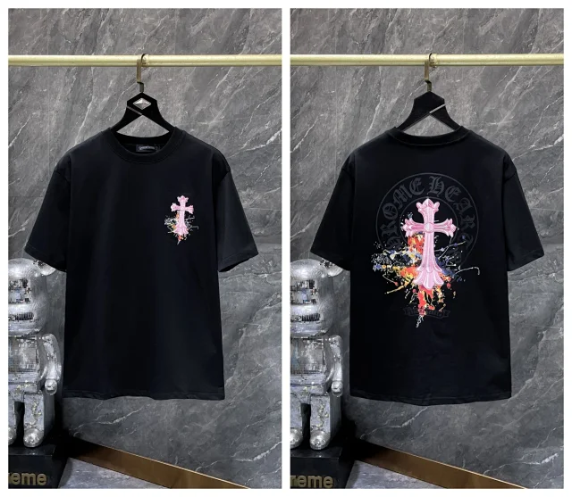 Chrome Hearts T-Shirts Graphic Cross Motif Short-Sleeve T-Shirt product detail image 9