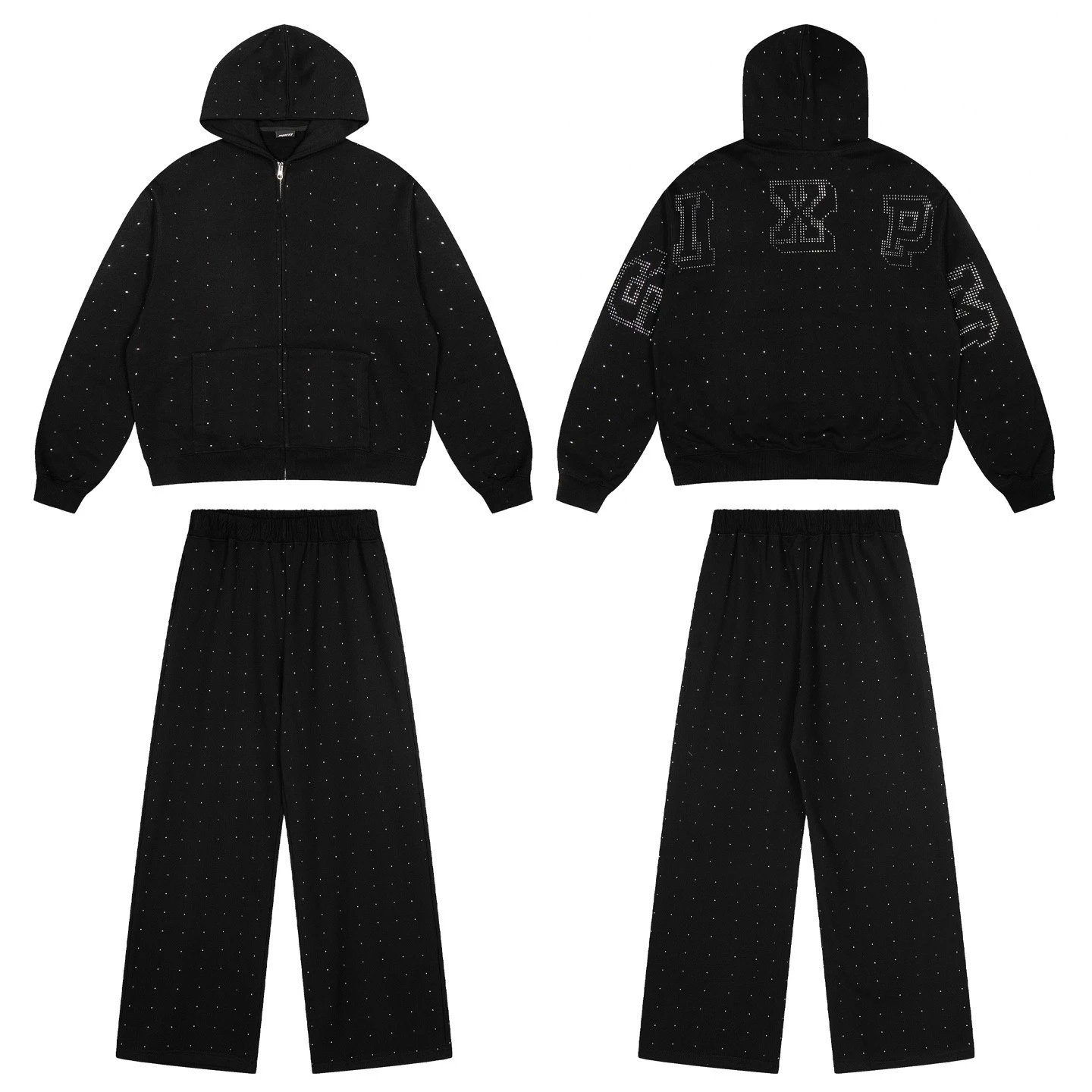 6PM Tracksuits Records Logo Hooded Tracksuit image 7