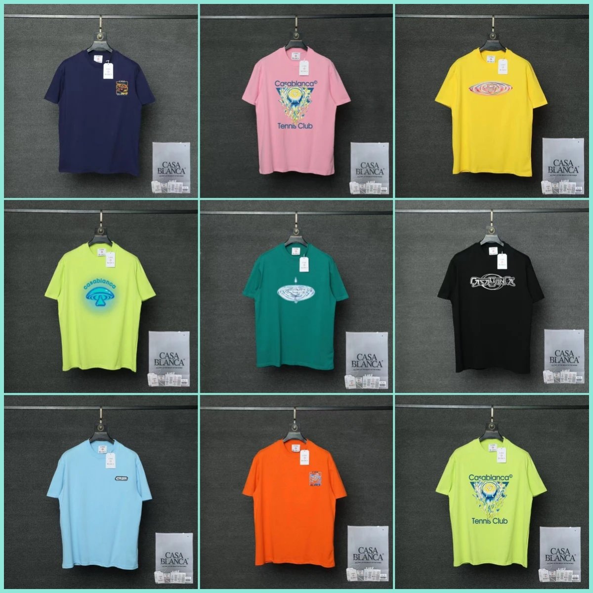Casa Blanca Colorful Short Sleeve T-Shirts