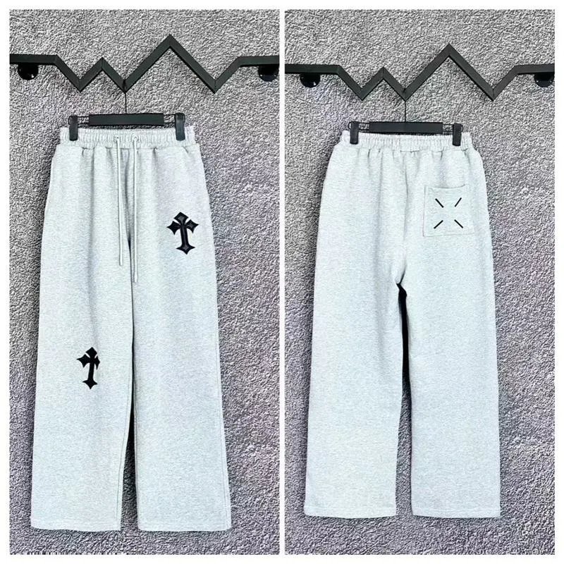 Chrome Hearts Trousers Sanskrit logo jogger sweatpants — B001 Gray