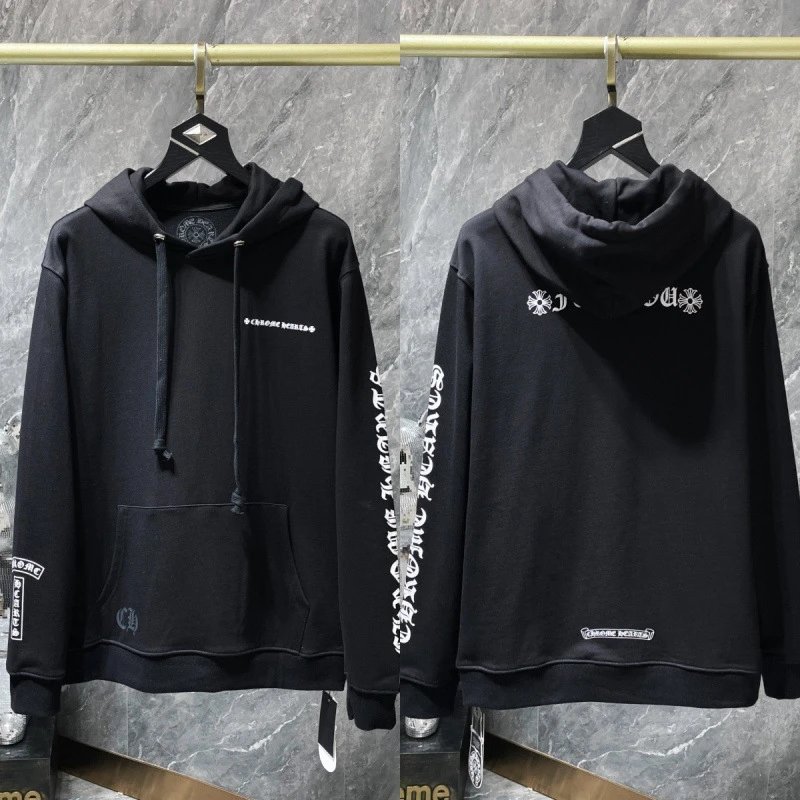 Chrome Hearts Hoodies & Sweatshirts Cross Graphic Pullover Hoodie — 8628 black