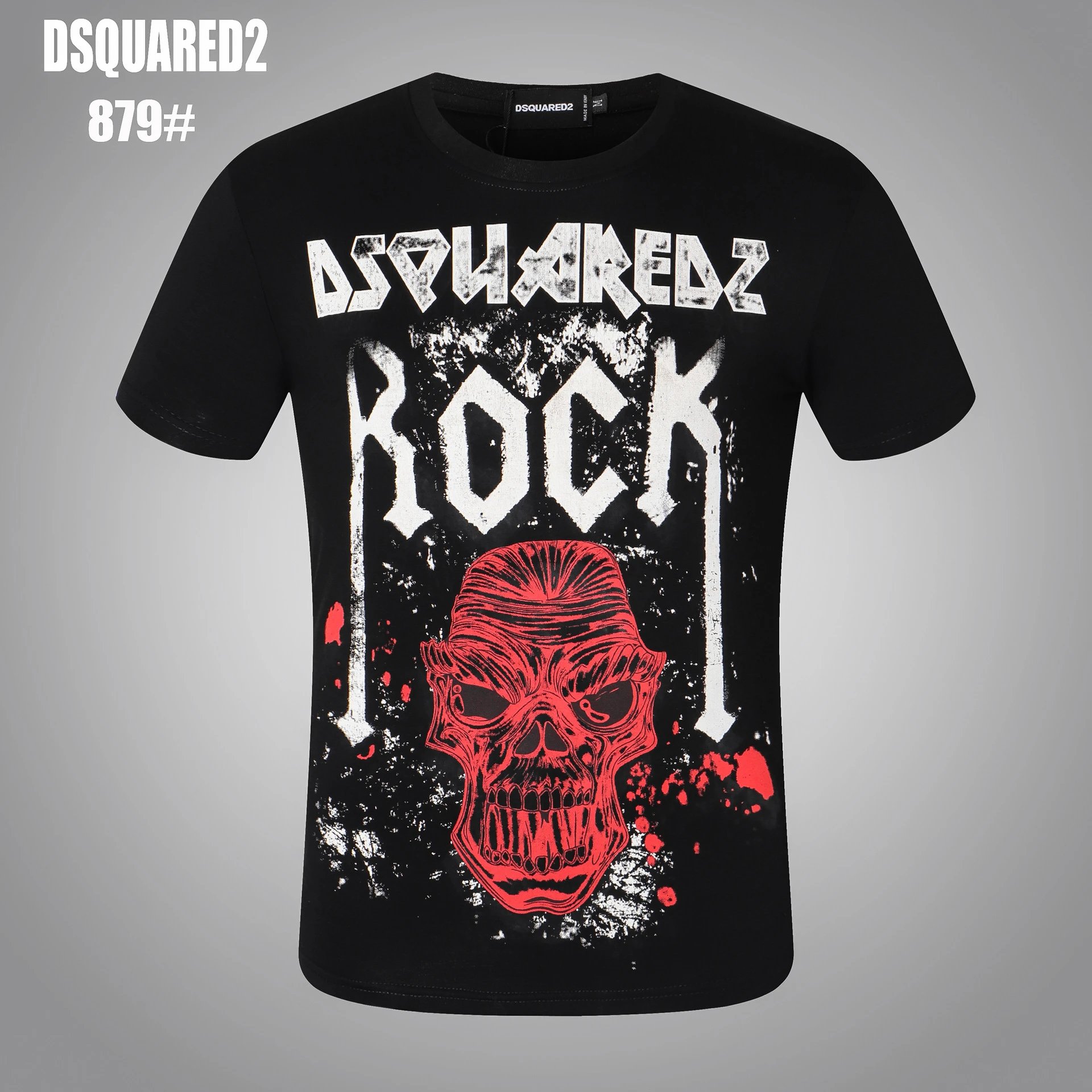 Dsquared2 T-Shirts Graphic Print — DT 879 Black