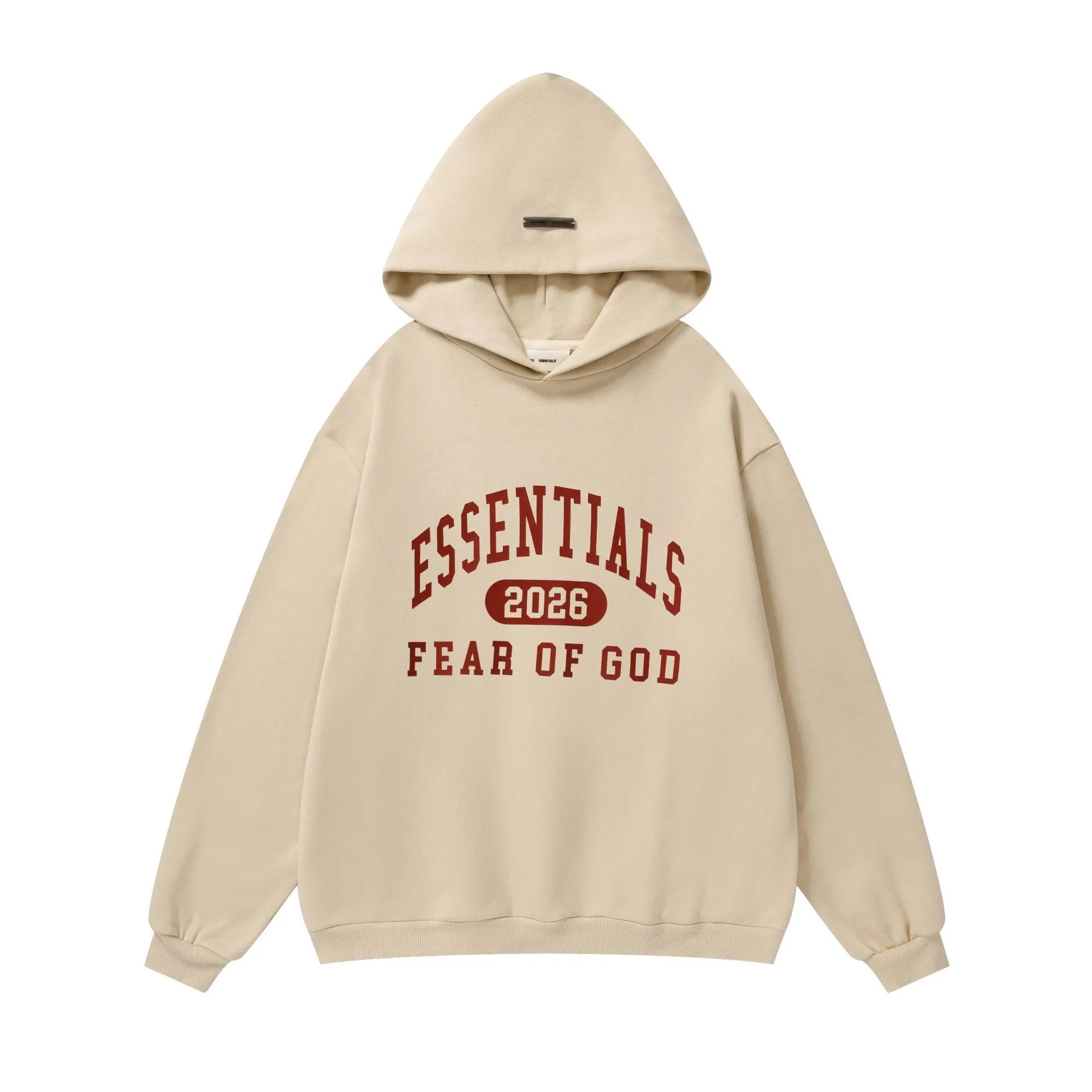 Fear of God Hoodies & Sweatshirts Essentials logo-print hooded sweatshirt — 3985 Khaki