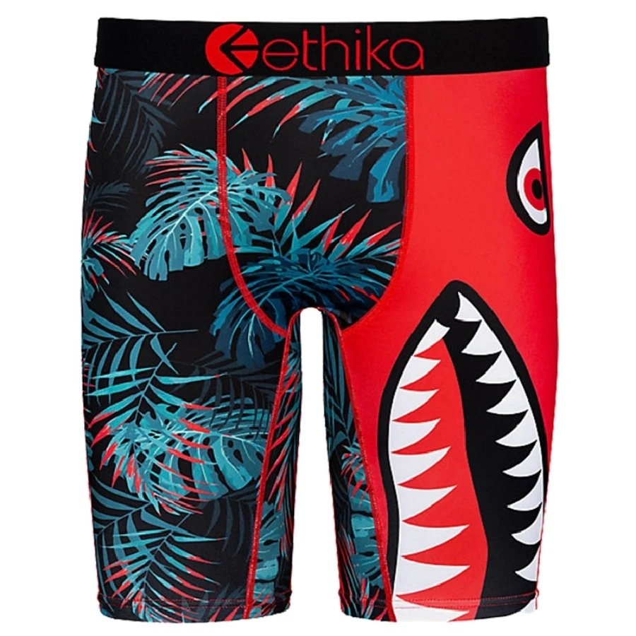Ethika Underwear Printed Boxer Briefs — Leaf Shark