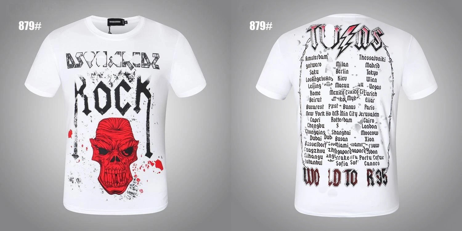 Dsquared2 T-Shirts Graphic Print — DT 879 white
