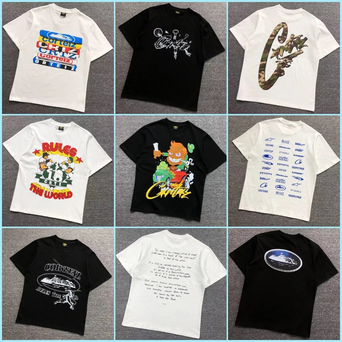 [CZ56] Corteiz Summer Vintage Print Heavyweight T-Shirt