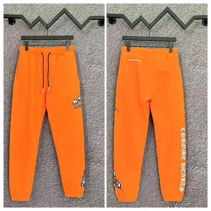 Chrome Hearts Trousers Sanskrit logo jogger sweatpants — c 208 orange