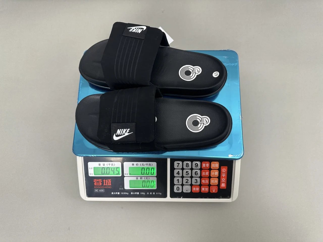 Nike Benassi JDI Slide Red Black Sandals Slippers - 5