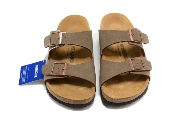 Birkenstock Arizona Brown Suede Sandals - 1