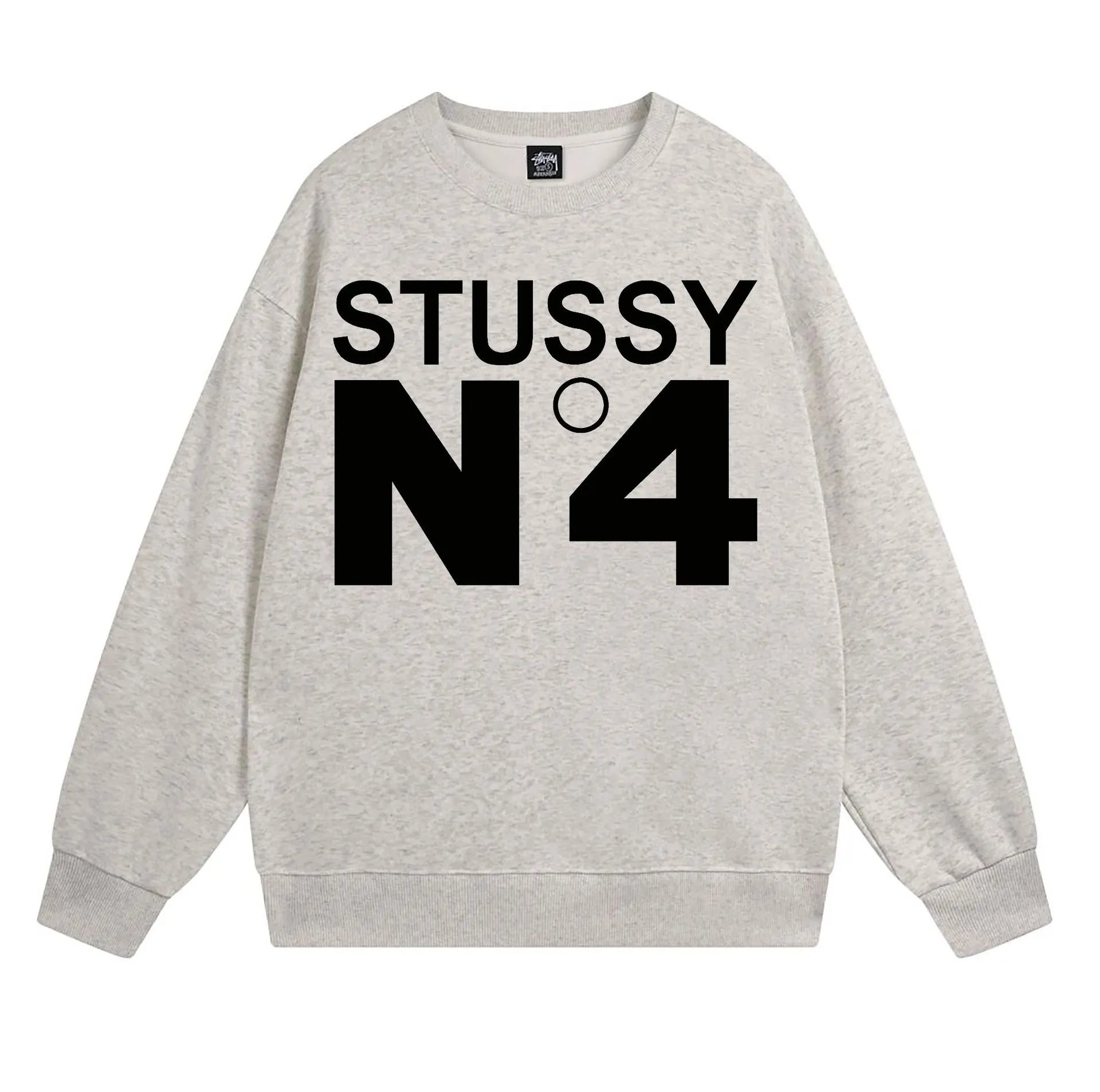Stüssy Hoodies & Sweatshirts Crewneck Sweatshirt with Chengdu Chapter Graphic — 104 Heather Gray