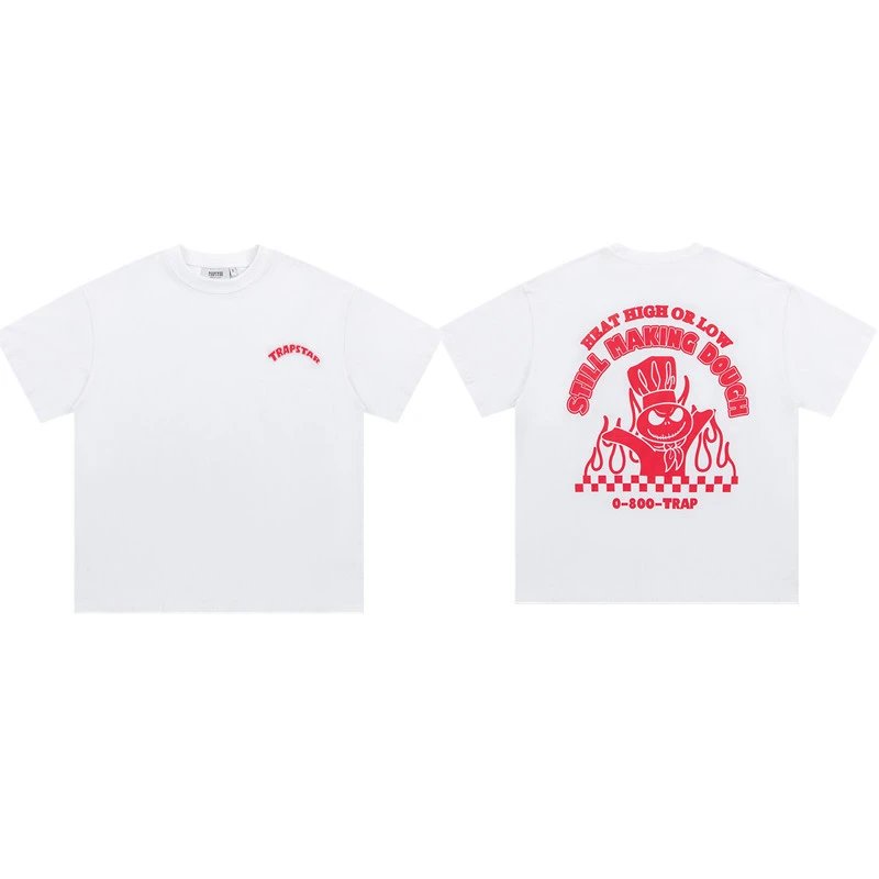 Trapstar T-Shirts Graphic Logo Short-Sleeve T-Shirt — 680 White