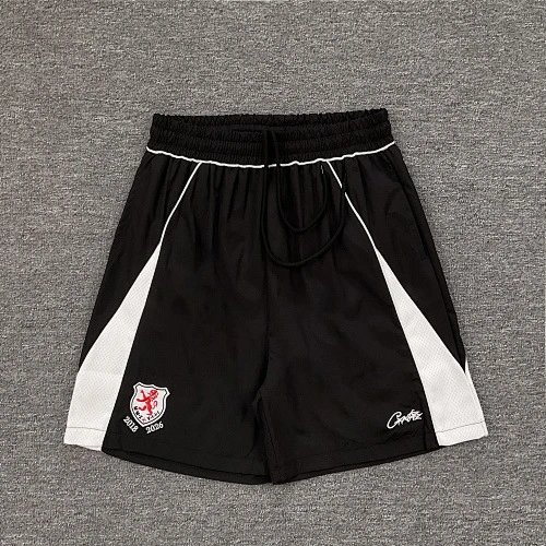 Corteiz Shorts CRTZ logo graphic drawstring — 3246 black
