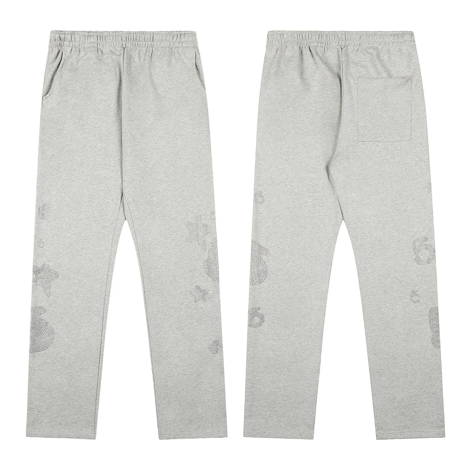 Sp5der Graphic Print Hoodie — 2678 gray