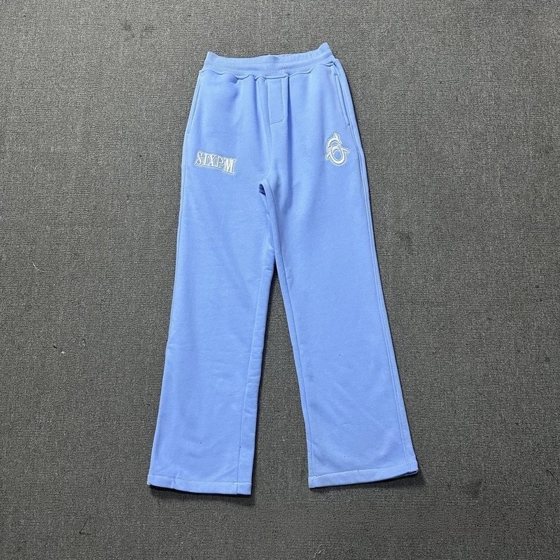6PM Tracksuits Records Logo Hooded Tracksuit — 1002 Light blue pants
