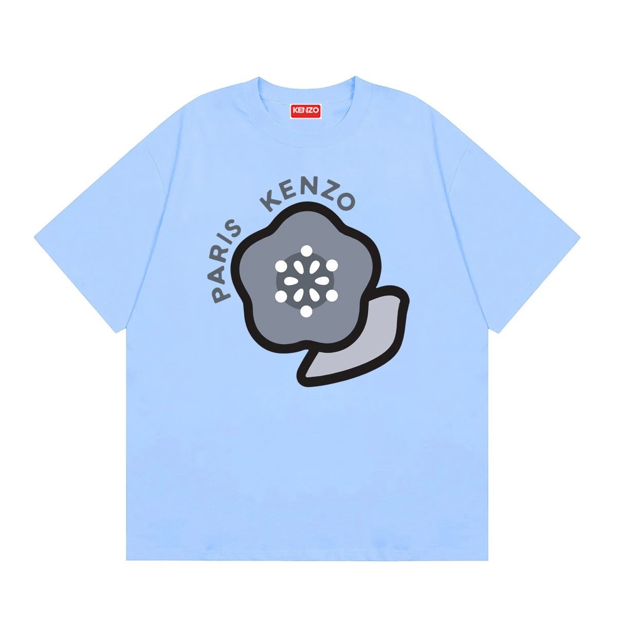 Kenzo T-Shirts Short-Sleeve Graphic Print — 158 blue
