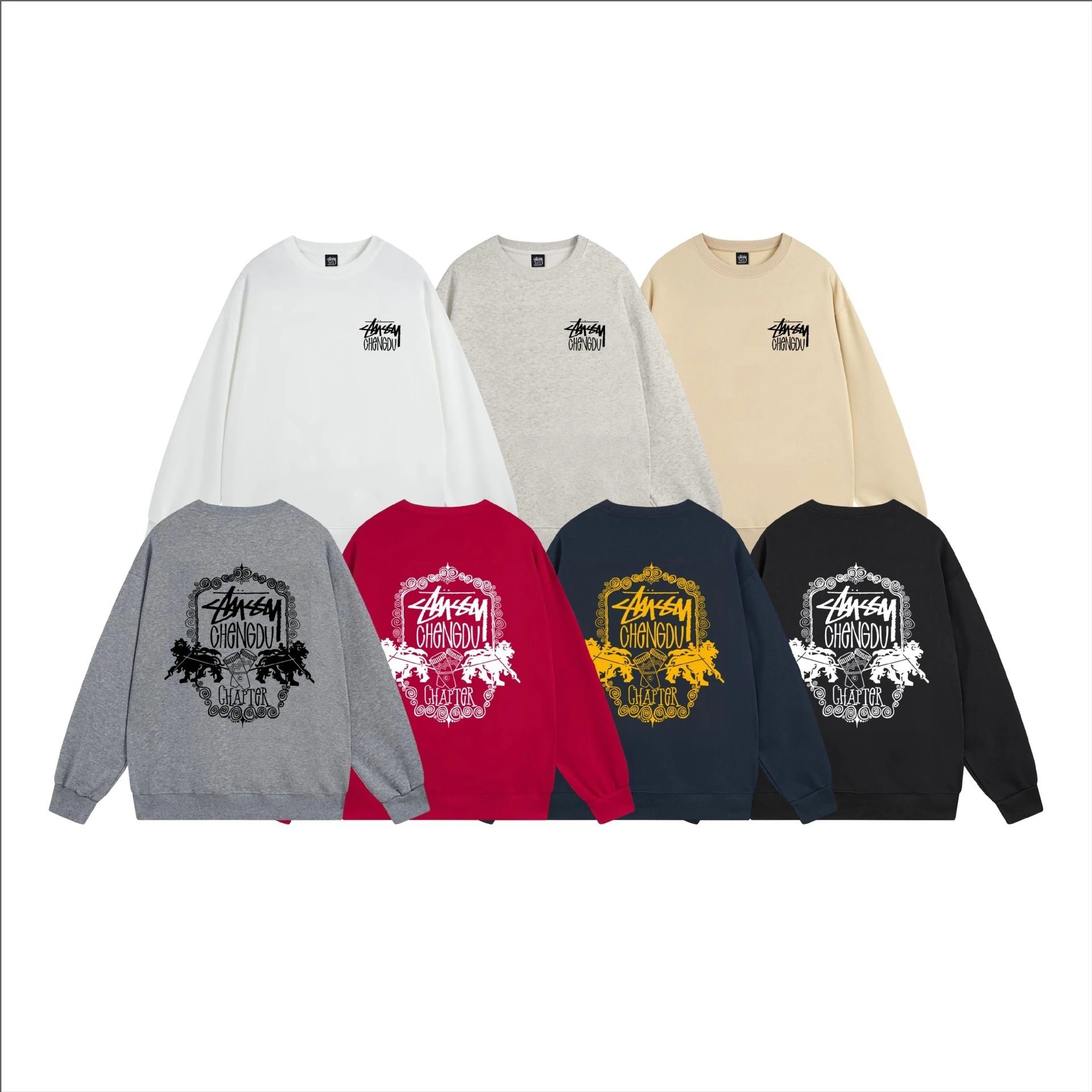Stüssy Hoodies & Sweatshirts Crewneck Sweatshirt with Chengdu Chapter Graphic image 2