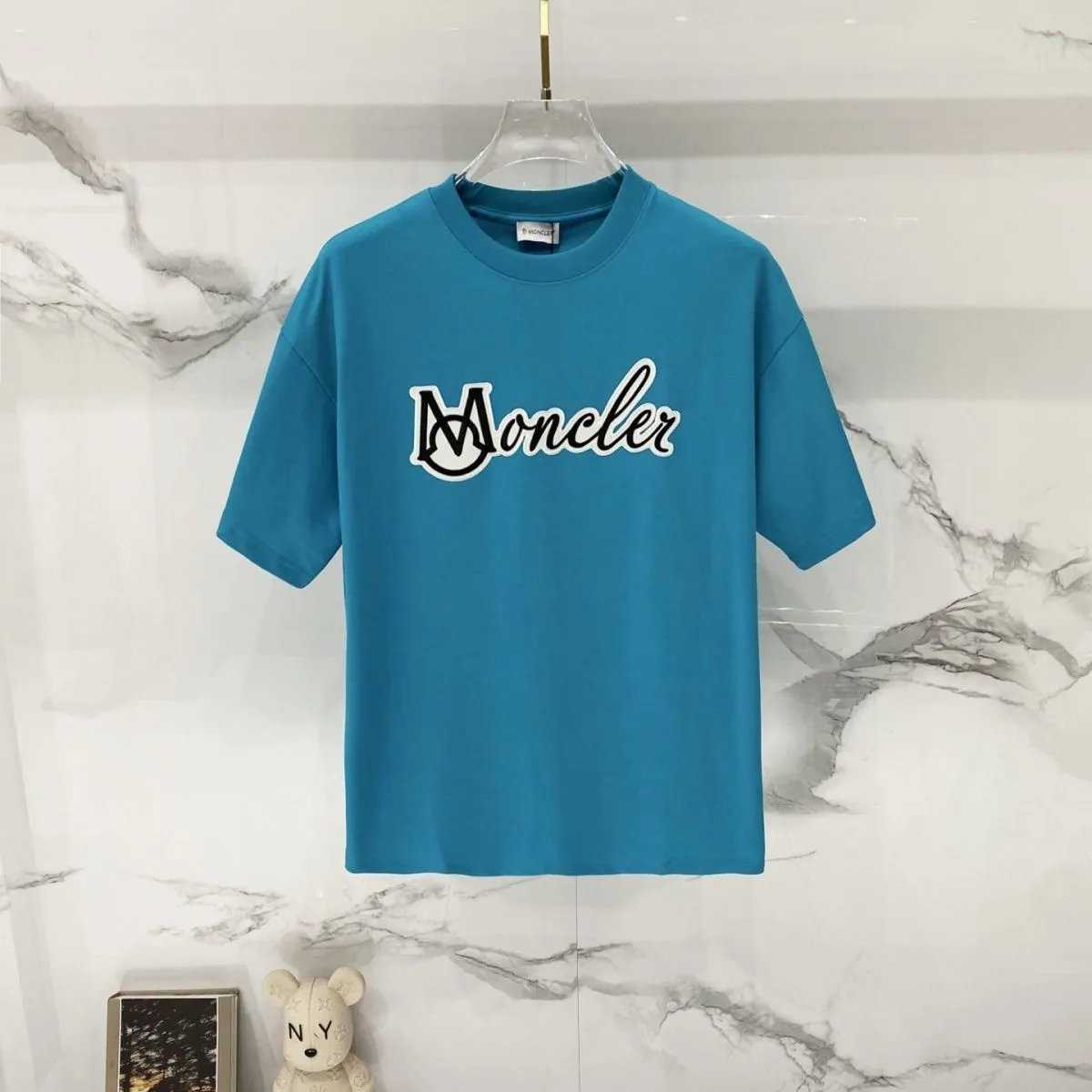 Moncler T-Shirts Logo Graphic Short-Sleeve Crewneck — M758