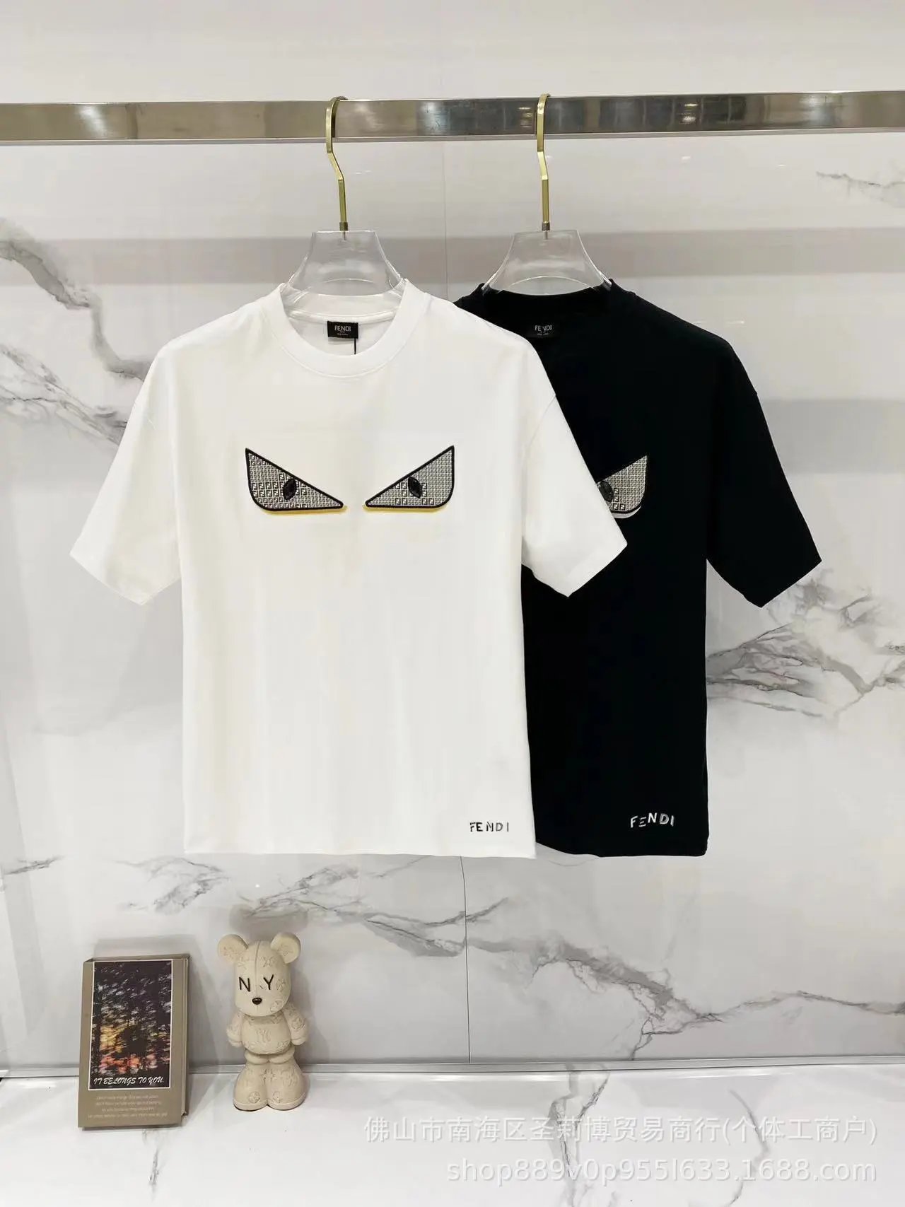 Fendi T-Shirts Loose-fit crew-neck short-sleeve T-shirt image 11