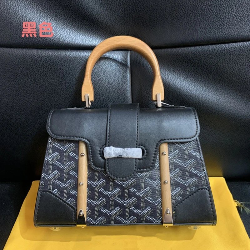Goyard Handbags Mini Saigon Wooden-Handle Bag — Wooden Saigon Bag Mini Saigon Black