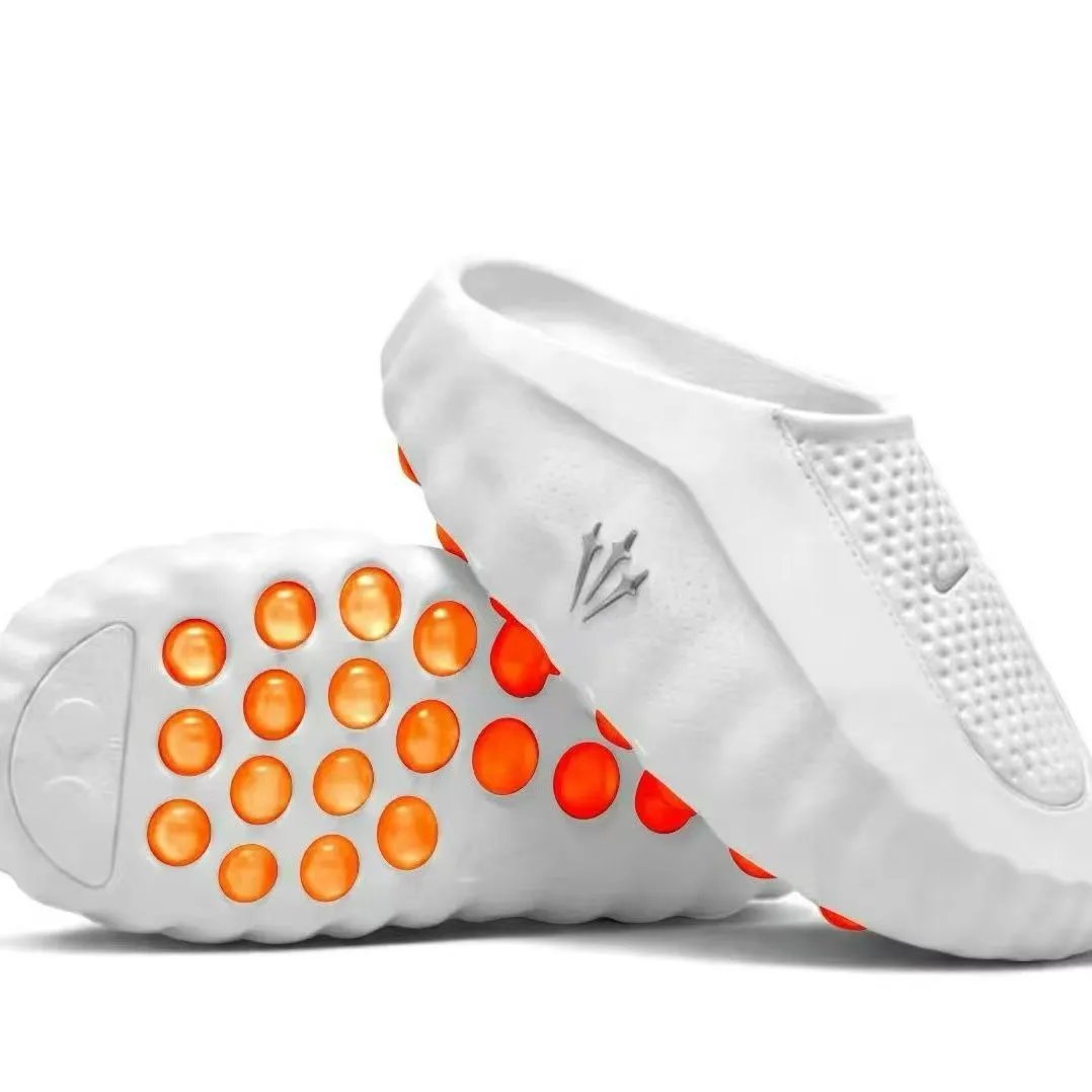 Nike Slippers Mind 001 — 001 White with an orange background