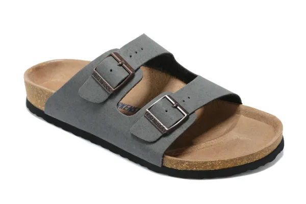 Birkenstock Arizona Gray Suede Sandals - 1