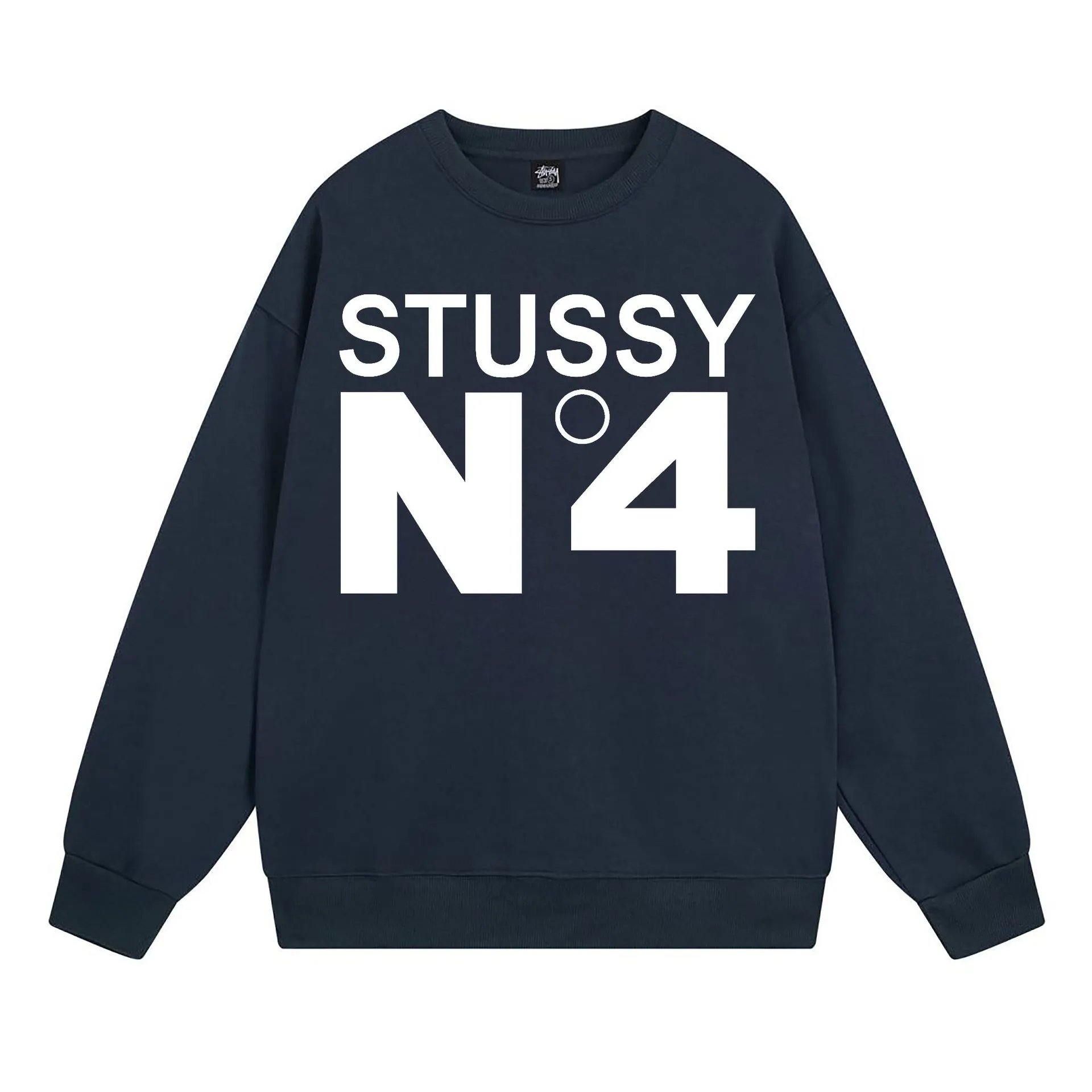 Stüssy Hoodies & Sweatshirts Crewneck Sweatshirt with Chengdu Chapter Graphic — 104 Navy Blue