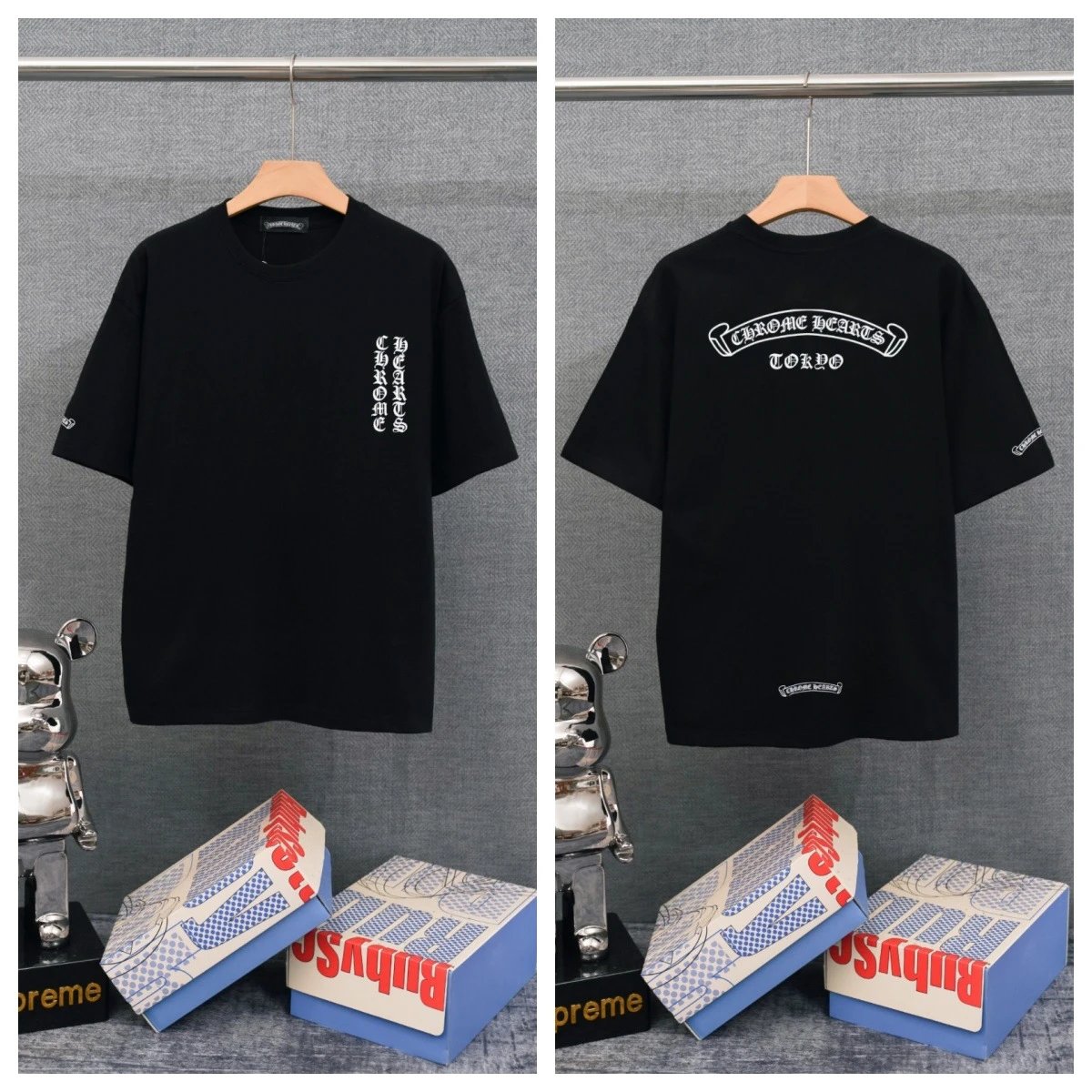 Chrome Hearts T-Shirts Graphic-print crewneck T-shirt — 34