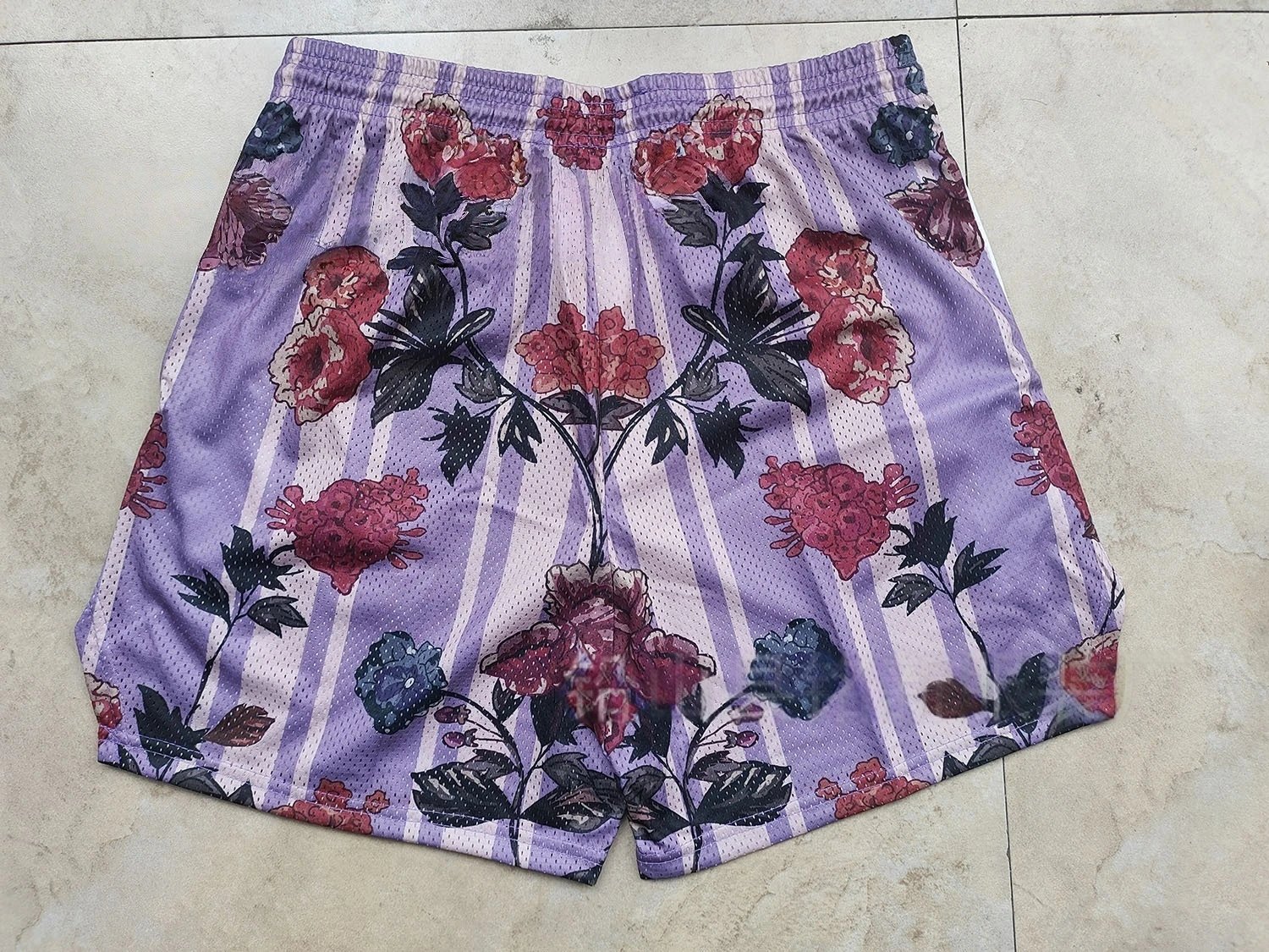 Design Ryoko Rain Monogram Mesh Shorts Navy Shorts - 10