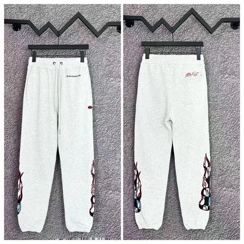 Chrome Hearts Trousers Sanskrit logo jogger sweatpants — C201 gray