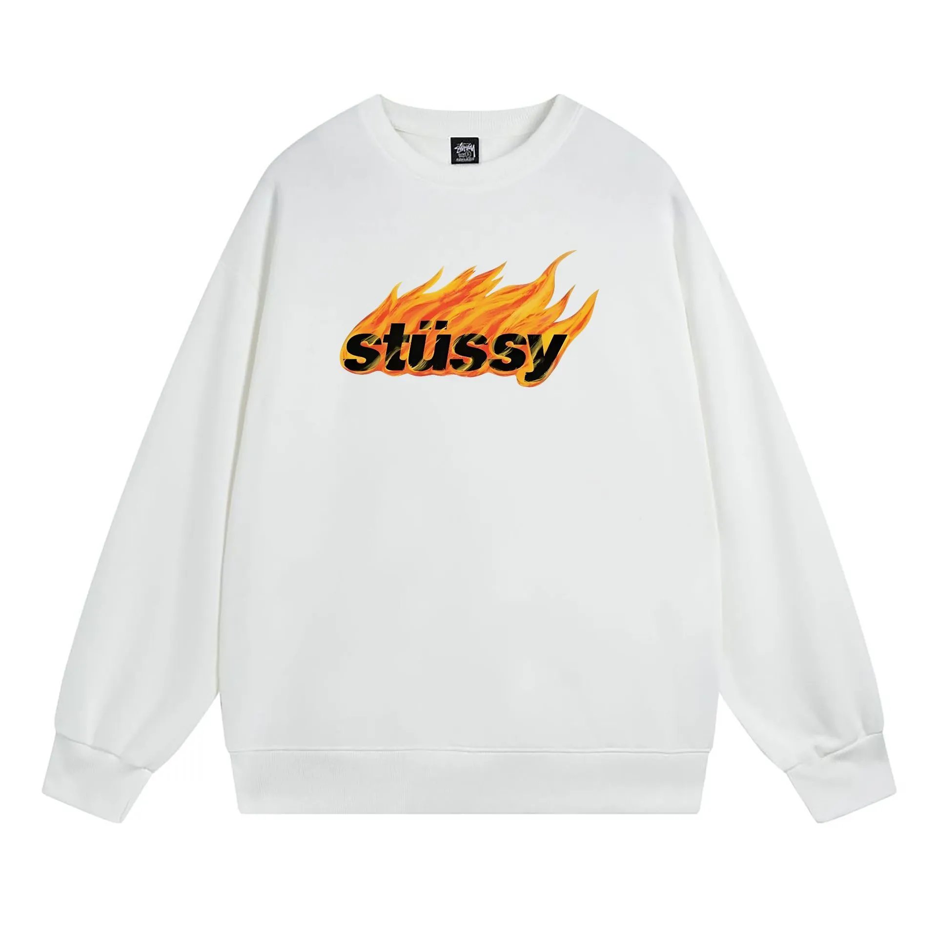 Stüssy Hoodies & Sweatshirts Crewneck Sweatshirt with Chengdu Chapter Graphic — 103 white