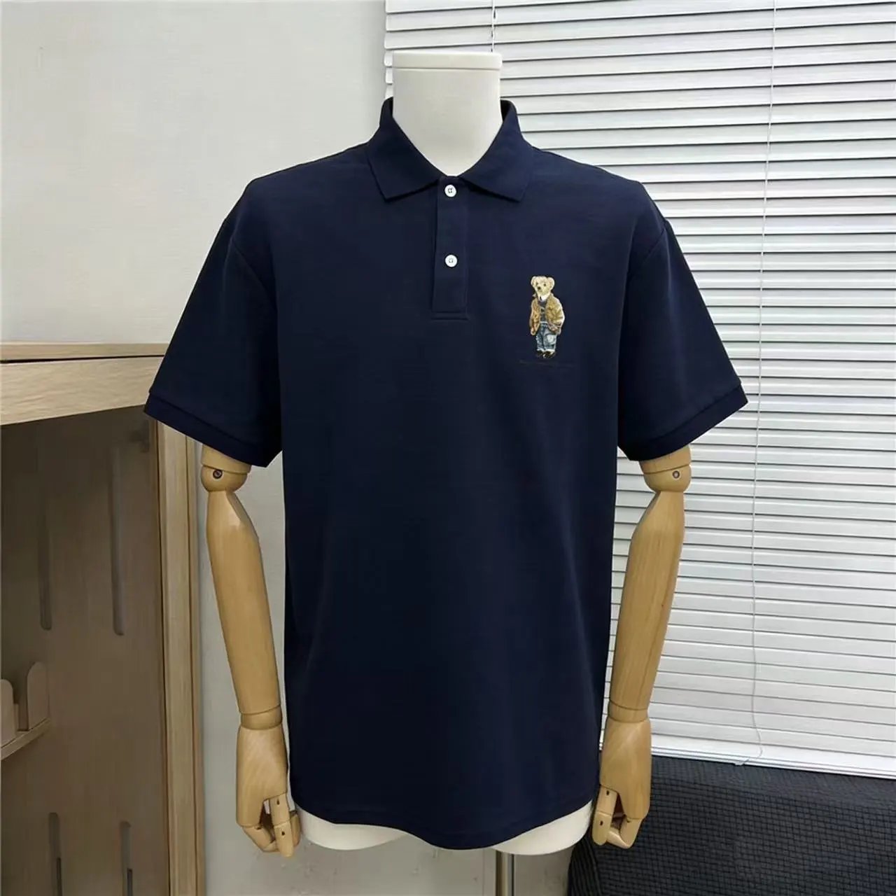Polo Ralph Lauren Shirts Short-Sleeve Embroidered Pony Shirt — Little bear, navy blue 005
