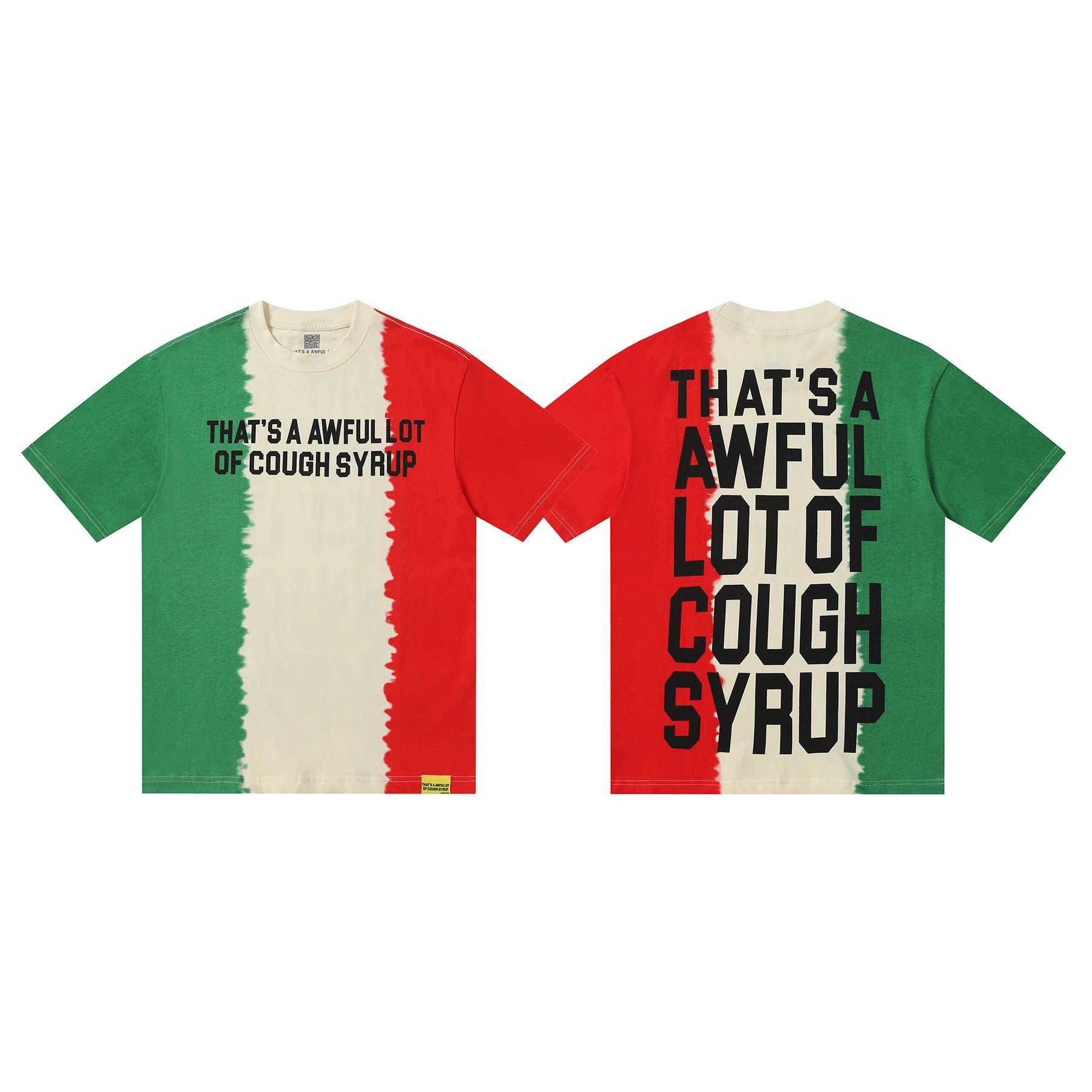 Desto Dubb T-Shirts That's a Awful Lot of Cough Syrup Graphic Print — 2207 Beige