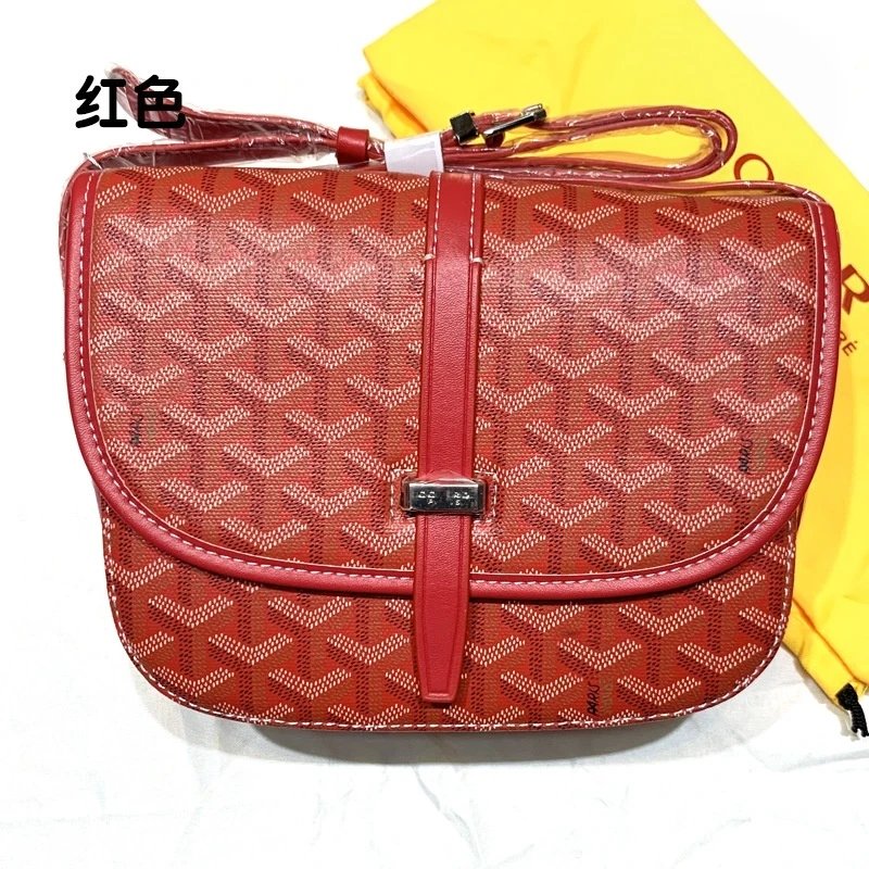 Goyard Handbags Mini Saigon Wooden-Handle Bag — saddle bag red