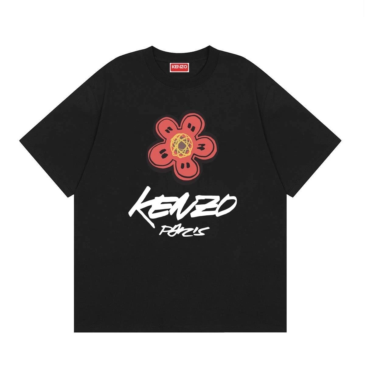 Kenzo T-Shirts Short-Sleeve Graphic Print — 166 black
