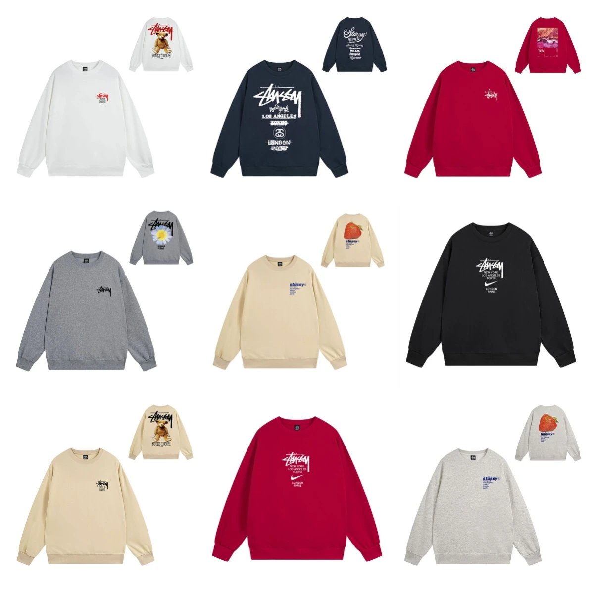 Stussy x Nike Crew Neck Sweats