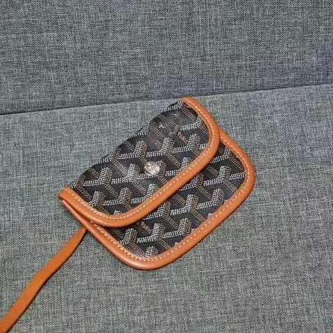 Goyard Backpacks Chevron-pattern flap backpack with top handle product detail image 41