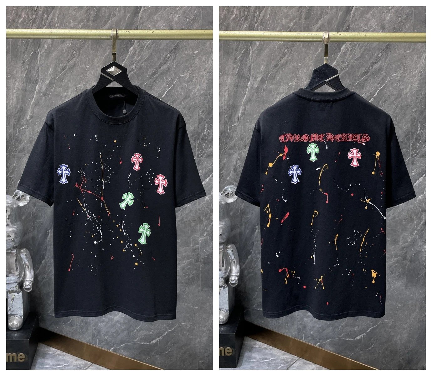 Chrome Hearts T-Shirts KLX09 graphic short-sleeve — 8