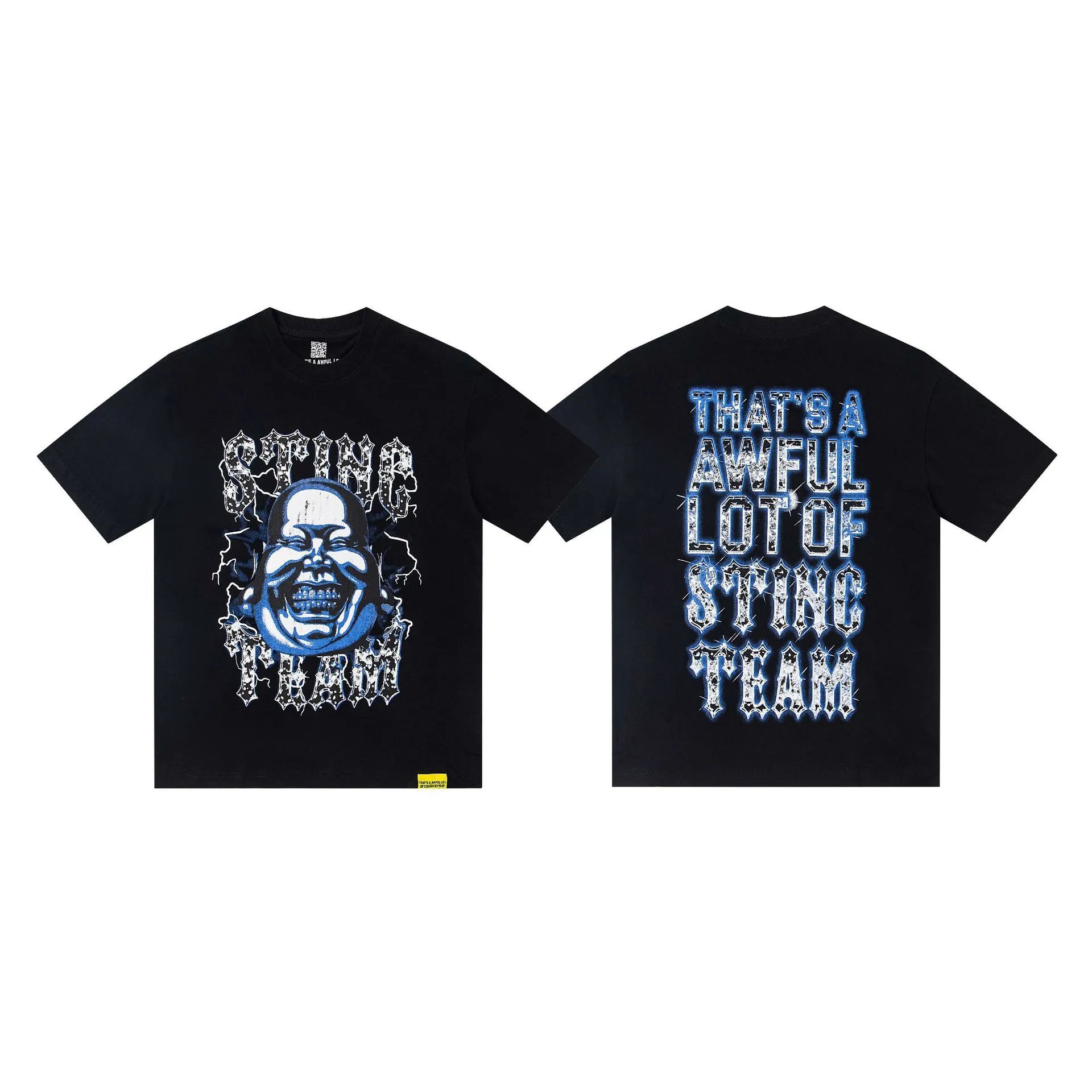 Desto Dubb T-Shirts That's a Awful Lot of Cough Syrup Graphic Print — A222 black