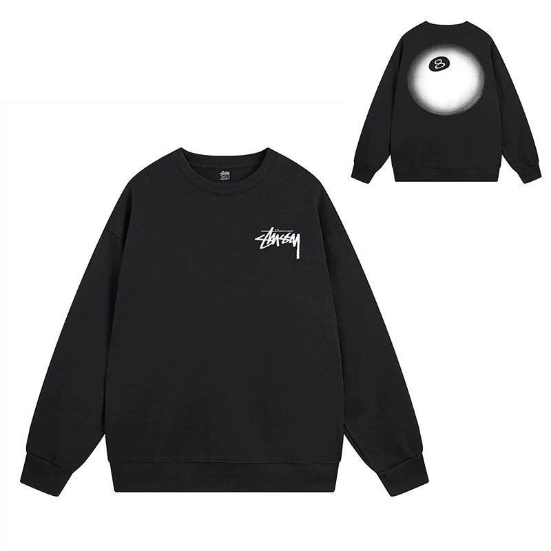 Stüssy Hoodies & Sweatshirts Crewneck Graphic Sweatshirt — 103 black