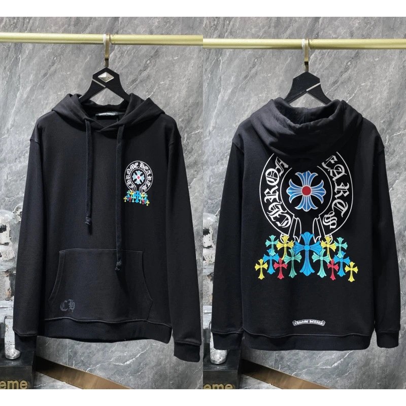 Chrome Hearts Hoodies & Sweatshirts Cross Graphic Pullover Hoodie — 8629 Black
