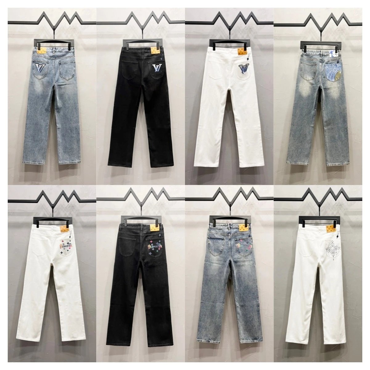 Louis Vuitton Jeans Straight-leg with embroidered rear-pocket logo image 2