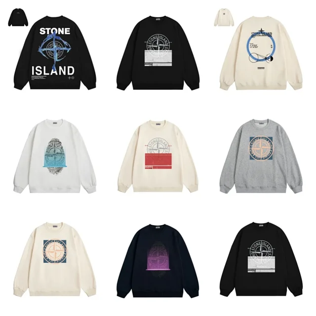 Stone Island Hoodies & Sweatshirts Graphic Crewneck Sweatshirt product detail image 1