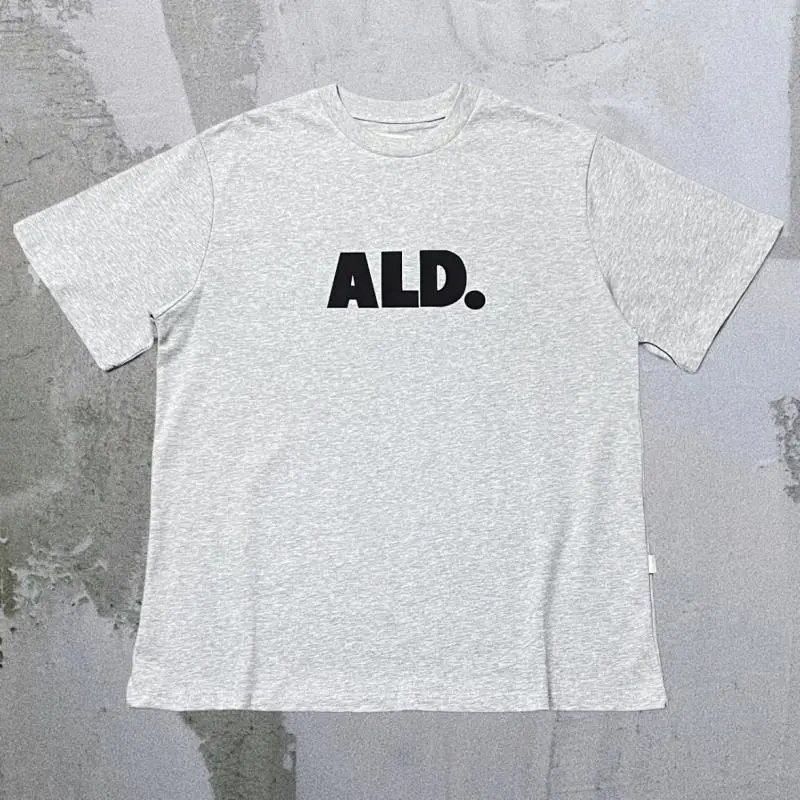Aimé Leon Dore T-Shirts Short-sleeve logo graphic T-shirt — Floral gray ALD letter A33