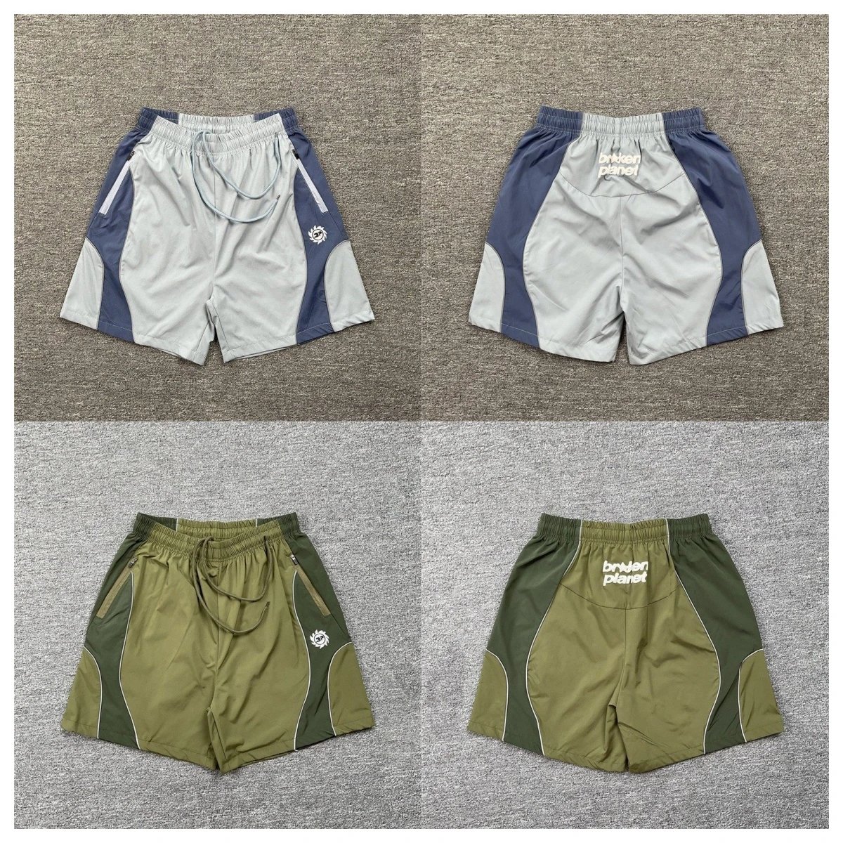 Broken Planet Shorts Graphic Panel Drawstring image 5