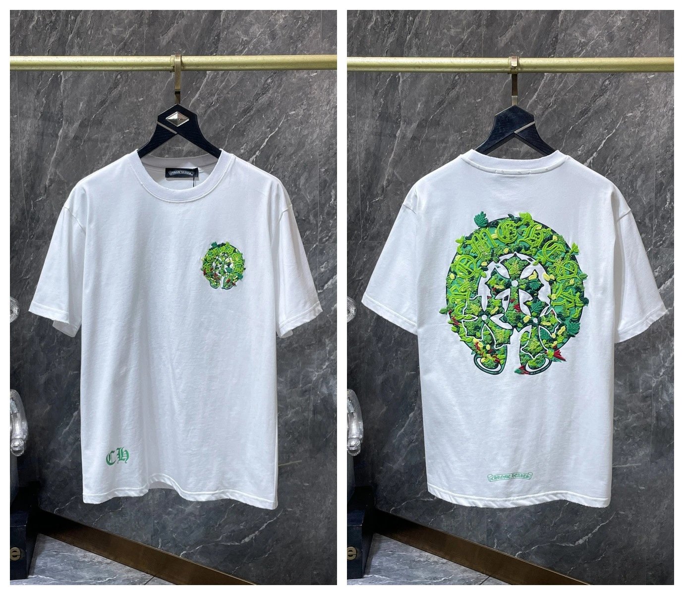 Chrome Hearts T-Shirts Graphic Cross Motif Short-Sleeve T-Shirt image 2