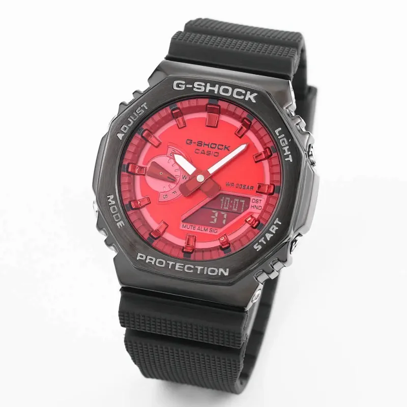 Casio Watches G-Shock octagonal ana-digi metal bracelet watch — 9