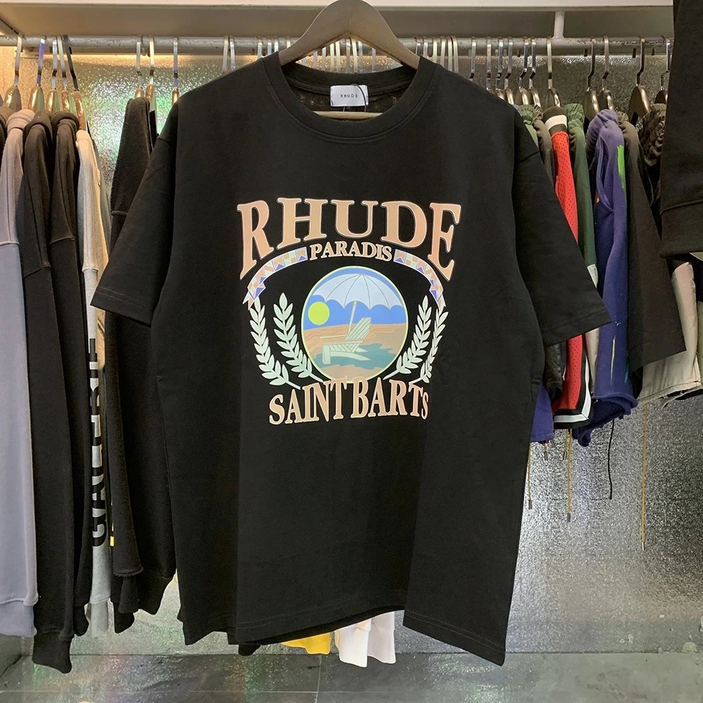 Rhude T-Shirts Cannes graphic print image 3