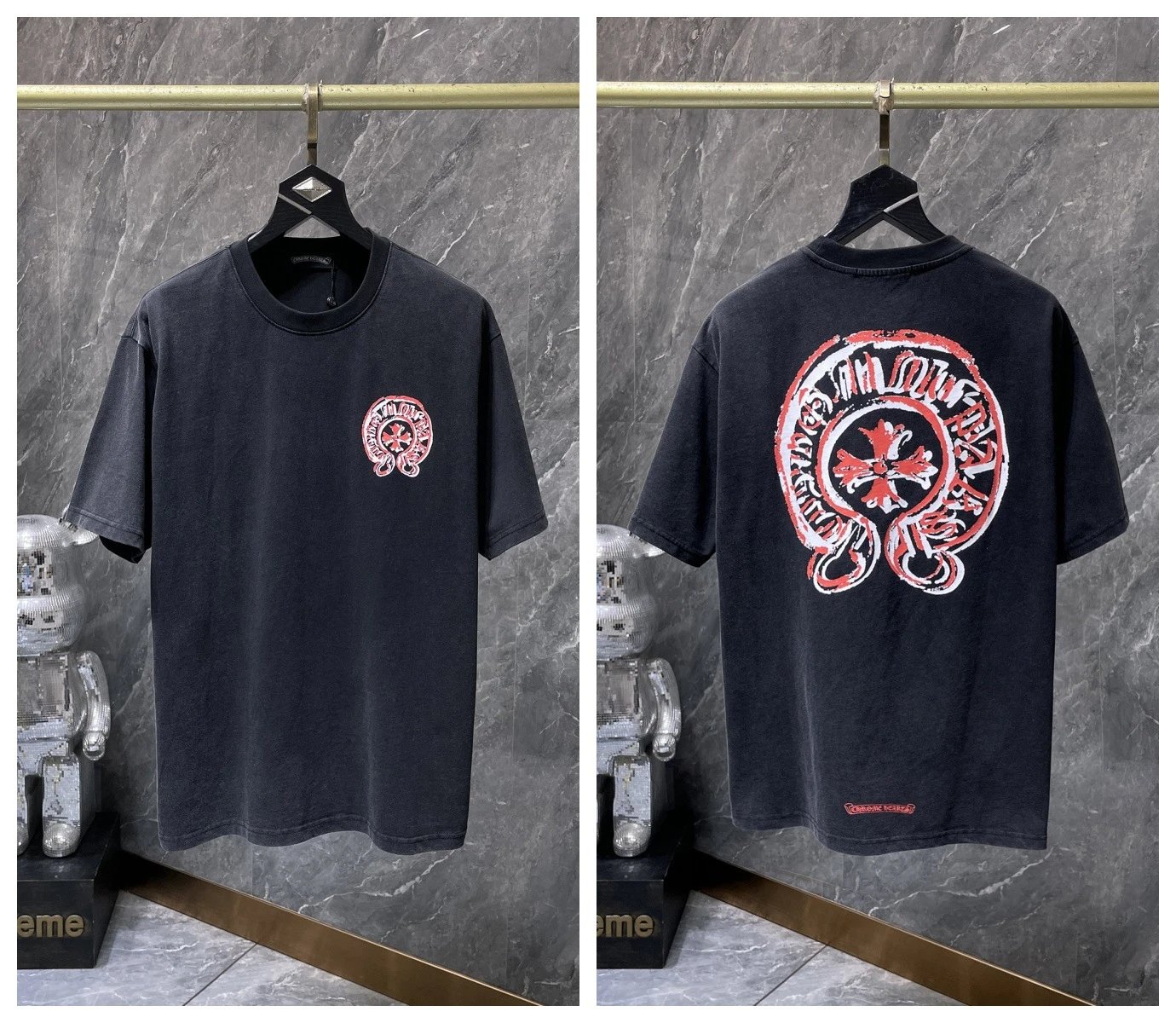 Chrome Hearts T-Shirts KLX09 graphic short-sleeve — 39
