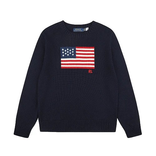 Polo Ralph Lauren Knitwear Cable-Knit Quarter-Zip Sweater — DS 6614 Navy Blue