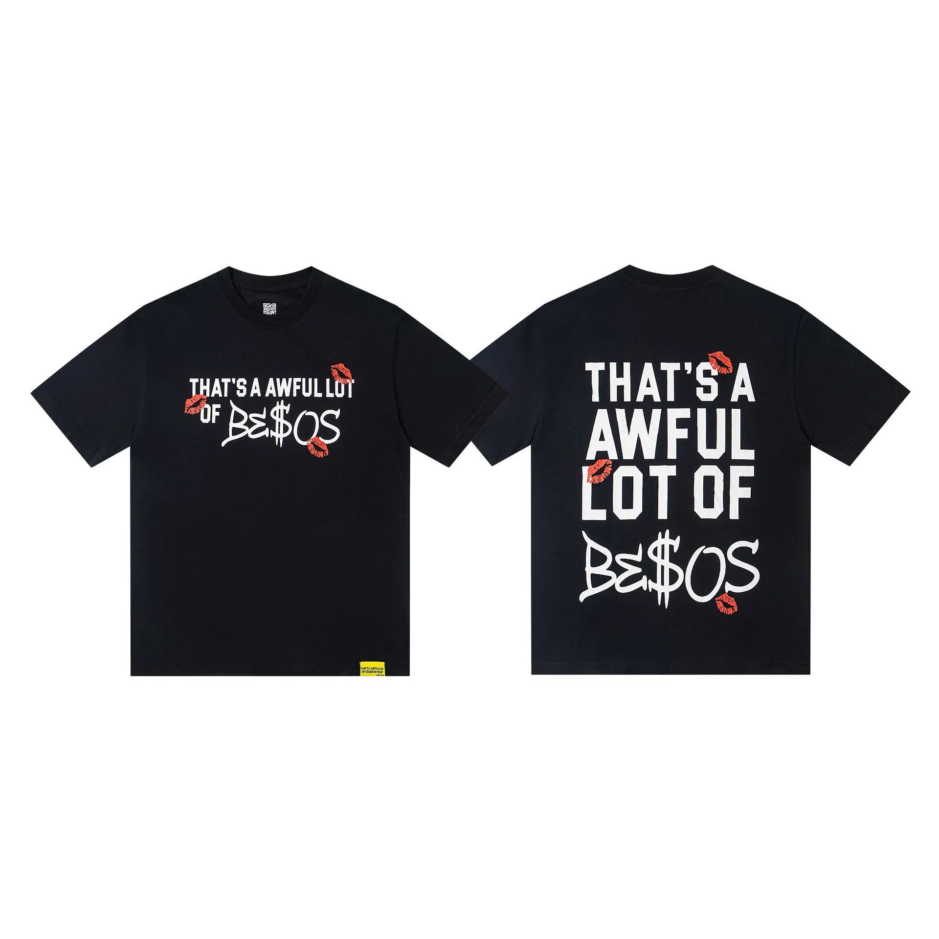 Desto Dubb T-Shirts That's a Awful Lot of Cough Syrup Graphic Print — 2210 black